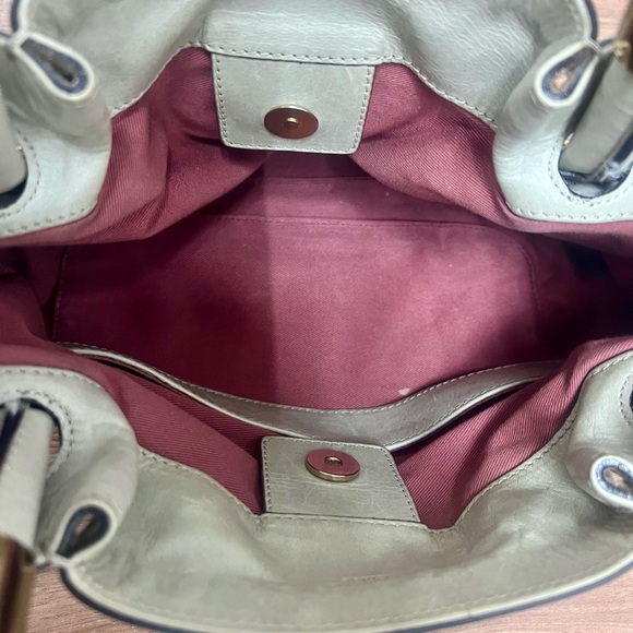 Chloe Victoria Gray Leather 2ways Handbag - Picture 5 of 15